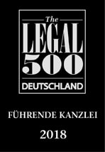 Legal500 2018 Empfohlen